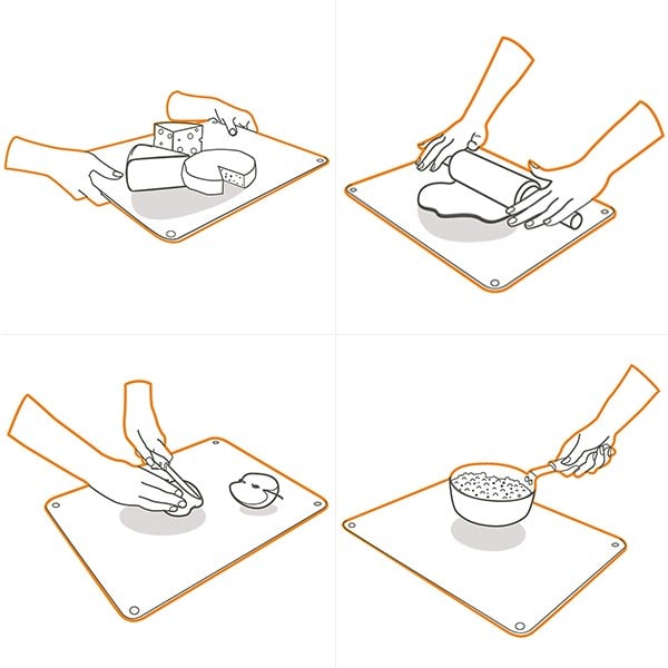 Planche de protection pour plaque de cuisson 50 x 28 cm Pebbly - Mathon - 6