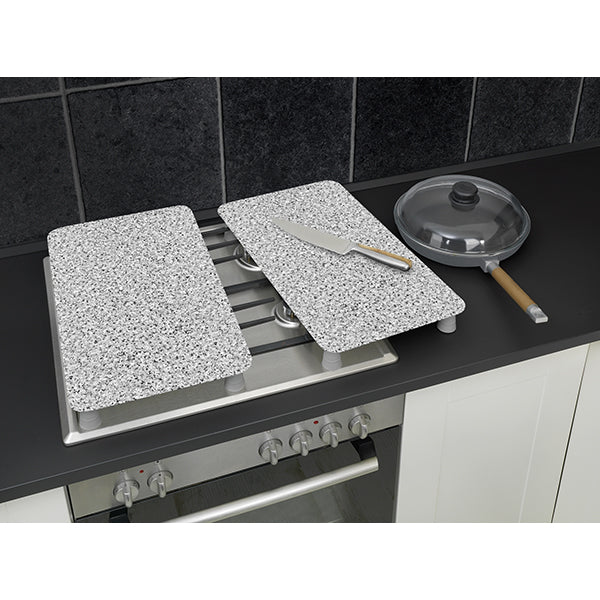 Set 2 couvre-plaques protection motifs Granit Wenko by Maximex - Mathon - 2