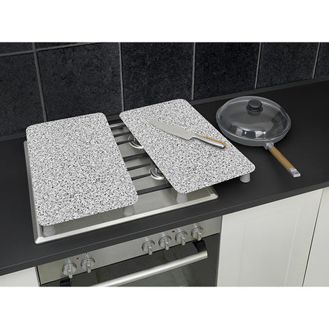 Set 2 couvre-plaques protection motifs Granit Wenko by Maximex - Mathon - 2
