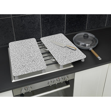 Set 2 couvre-plaques protection motifs Granit Wenko by Maximex - Mathon - 2