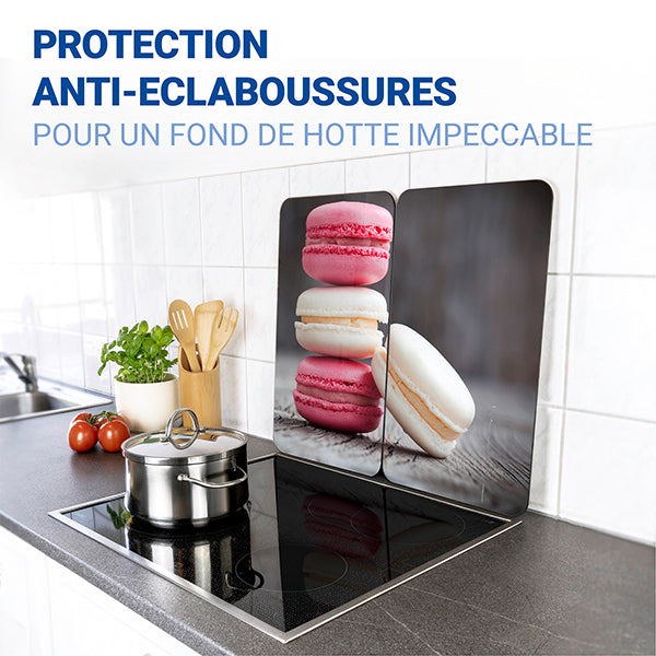 Set 2 couvre-plaques protection motif Macarons Wenko by Maximex - Mathon - 5