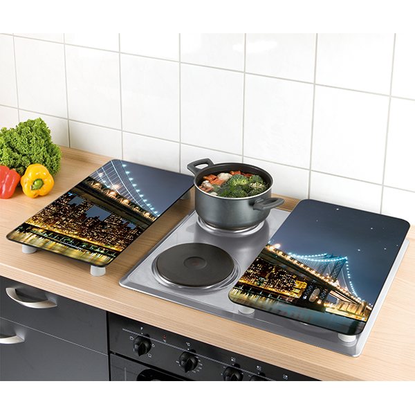 Set 2 couvre-plaques protection motif Brooklyn Wenko by Maximex - Mathon - 2