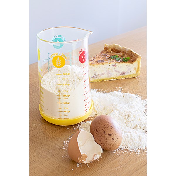 Verre mesureur avec base en silicone 500 ml Pebbly - Mathon - 1