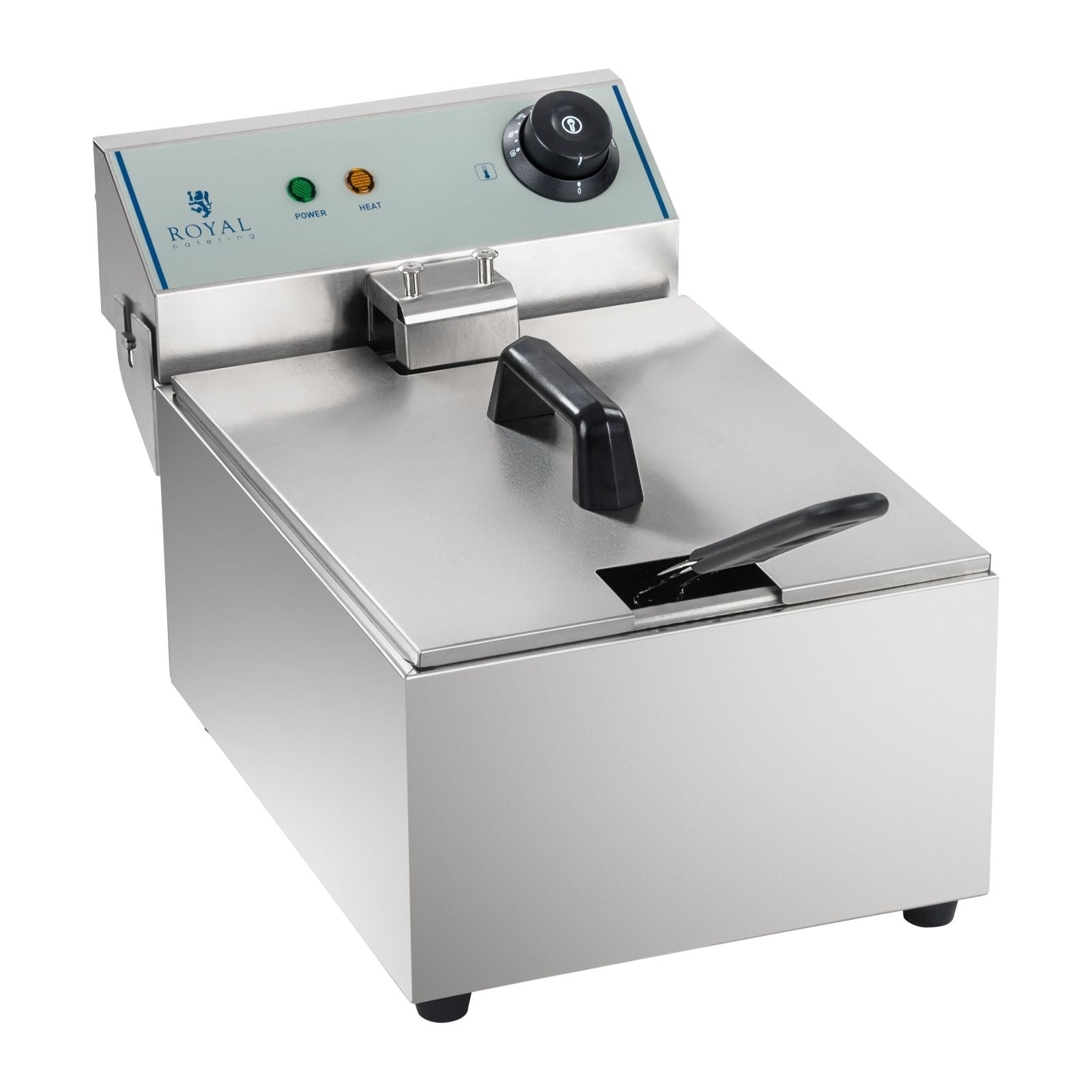 Friteuse acier inox 1 bac 10 litres cuve amovible professionnelle 3614005 - Mathon - 2