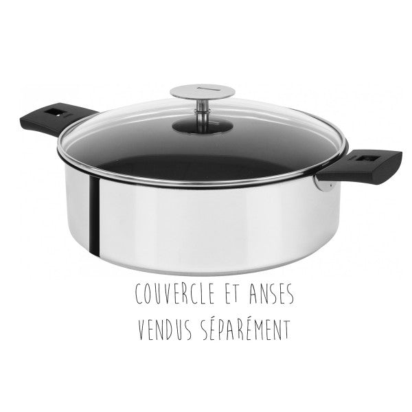 Sauteuse inox antiadhérente Mutine sans manche 26 cm Cristel - Mathon - 4