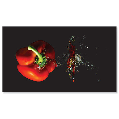 Planche à découper verre trempé Poivron 52 cm Pradel Excellence - Mathon - 2