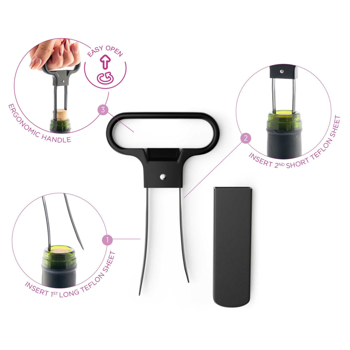 Pop - Ouvre-bouteille vins vieux Noir Koala - Mathon - 4