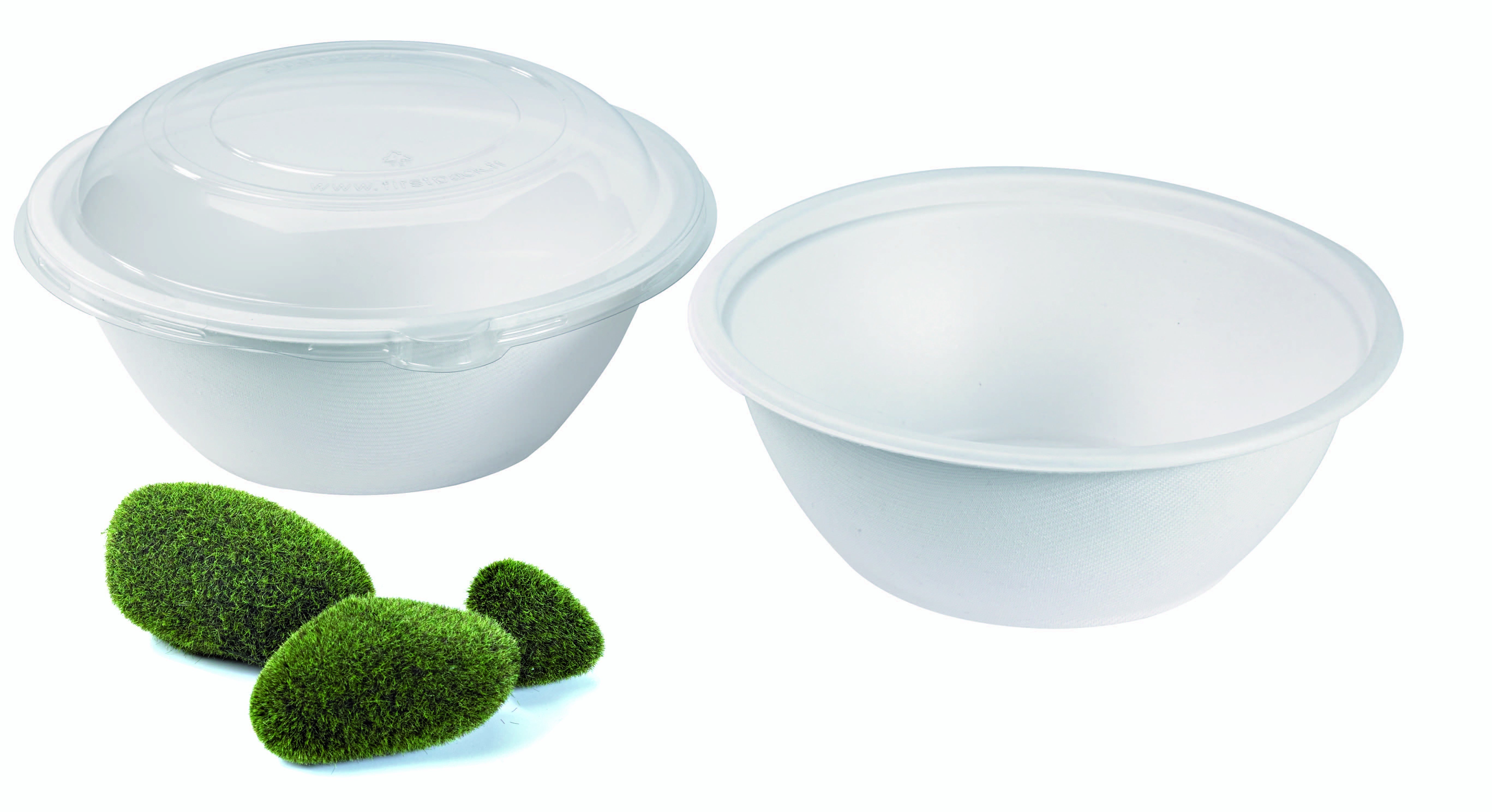 50Pcs - Couvercle plat transparent en plastique PET  H30mm FirstPack - Mathon - 2