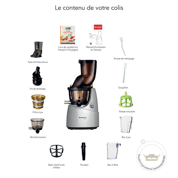 Extracteur de jus B9700BX anthracite Kuvings - Mathon - 4