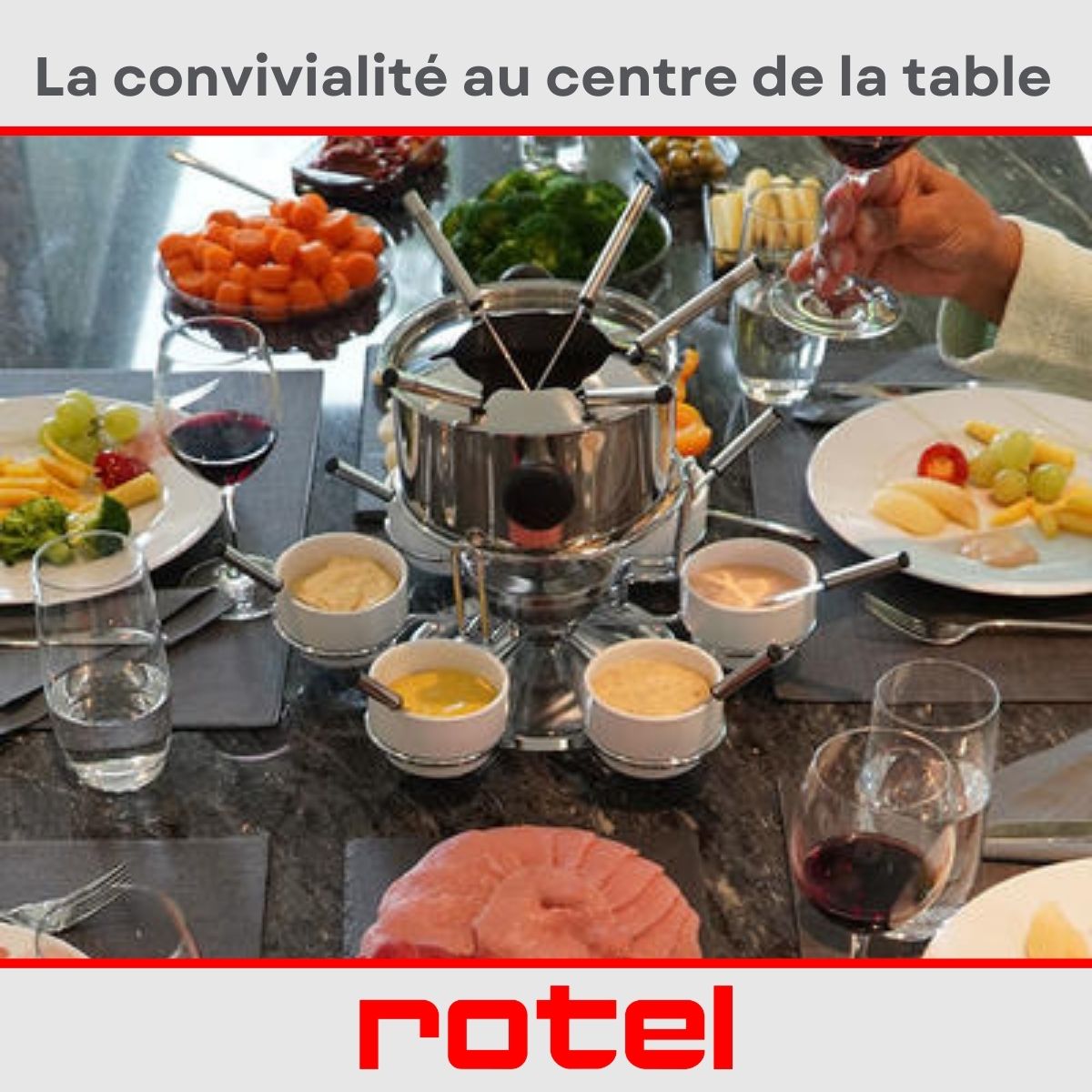 Ensemble à fondue bourguignonne pour 6 personnes, diamètre 17 cm Rotel Swiss Tradition Rotel - Mathon - 2