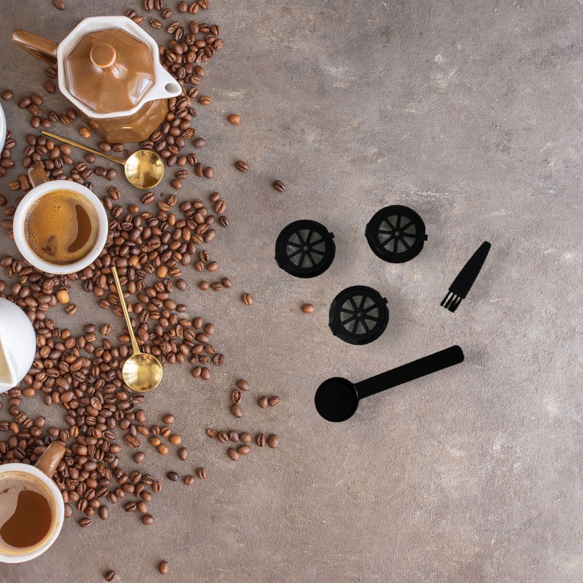 Ensemble de 2 Set de 3 capsules Nespresso réemployables  Petit Déjeuner Fackelmann - Mathon - 2