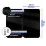 Set de 2 couvres plaques Noir 30 x 52 cm Wenko by Maximex - Mathon - 3