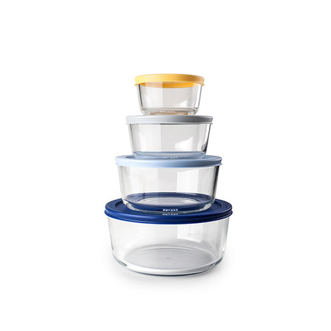 Set de 4 boîtes rondes en verre  Ibili - Mathon - 1