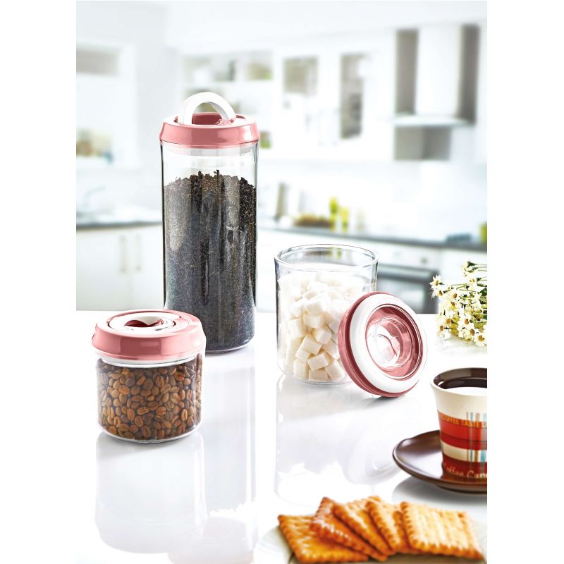 Ensemble de pot de stockage 3 pièces Herzberg HGK785-PNK Herzberg - Mathon - 3