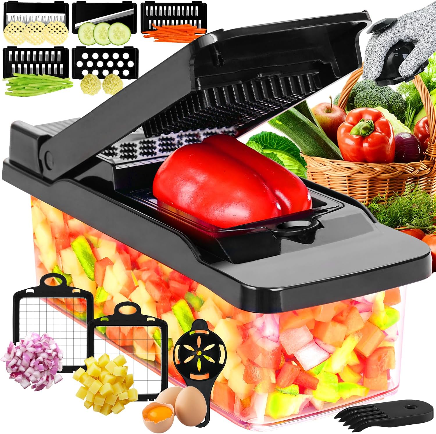 Coupe-légumes Multifonction avec Lames Interchangeables Vendos85 - Mathon