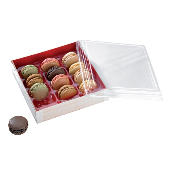 100Pcs - Boite bois intérieur rouge "Samouraï"  160x160x36mm FirstPack - Mathon - 4