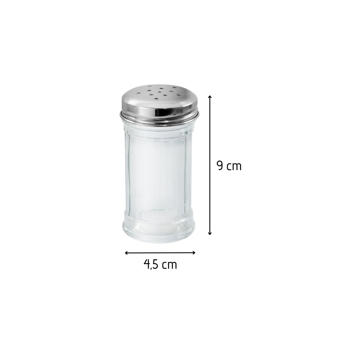 Saupoudreuse de cuisine en verre 9 cm  Basic Fackelmann - Mathon - 3