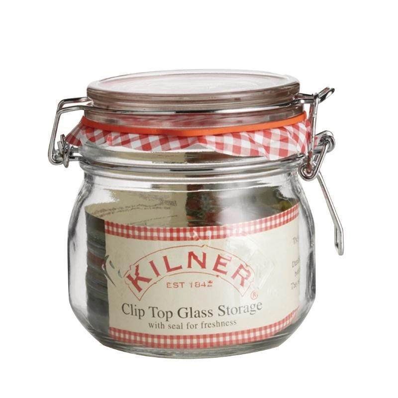 Bocal en verre pour conserves avec clip -  0,5 L Kilner - Mathon - 1