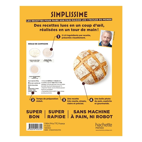 Livre Simplissime Les recettes pour faire son pain maison - Mathon - 4