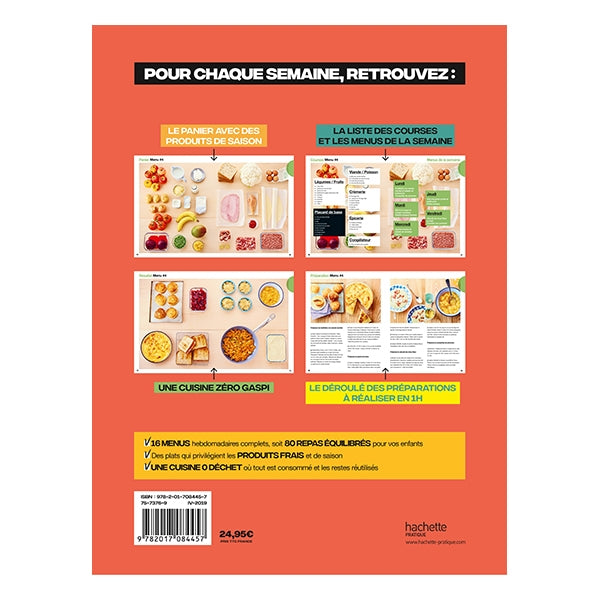 Livre En 1 h je cuisine les repas de mes enfants pour toute la semaine Hachette pratique - Mathon - 2