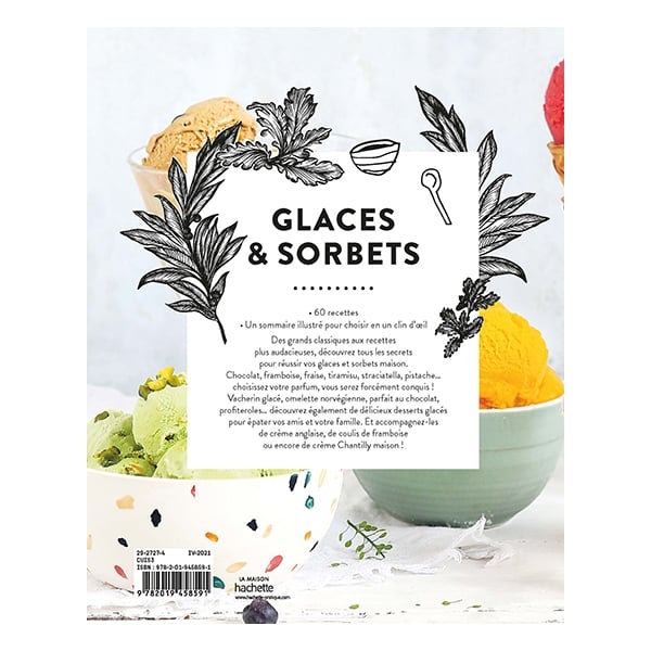 Livre Fait Maison Glaces et sorbets Hachette pratique - Mathon - 2