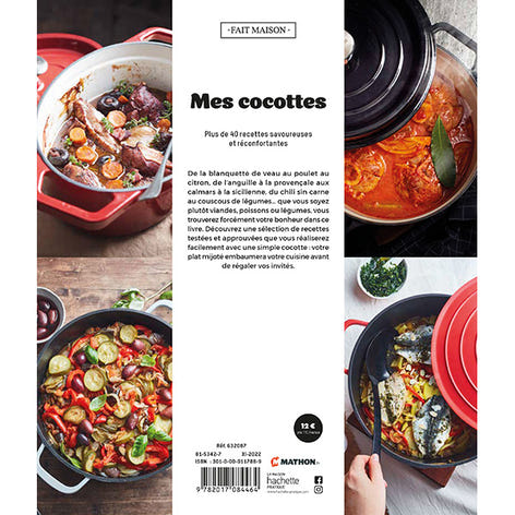 Livre Mes cocottes Plus de 40 recettes savoureuses et réconfortantes Mathon - Mathon - 2