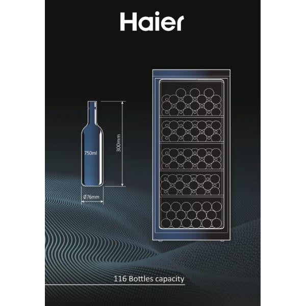 Cave A Vin Haier Hws116gae -   De Vieillissement - Pose Libre - 116 Bo Haier - Mathon - 3