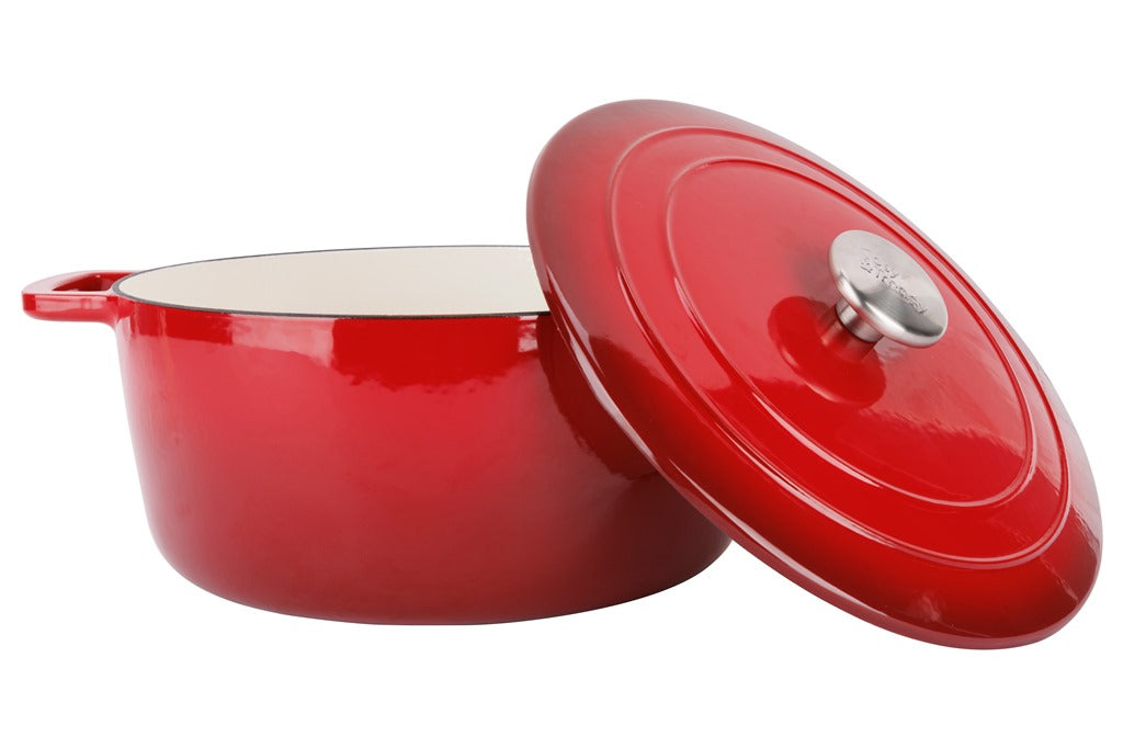 Cocotte en Fonte émaillée, FONTESTIC, Rouge, D28 cm Cosy & Trendy - Mathon - 2