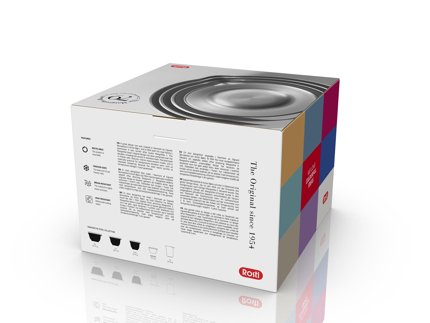 Set de bols 3 pces MARGRETHE en acier Acier Rosti - Mathon - 8