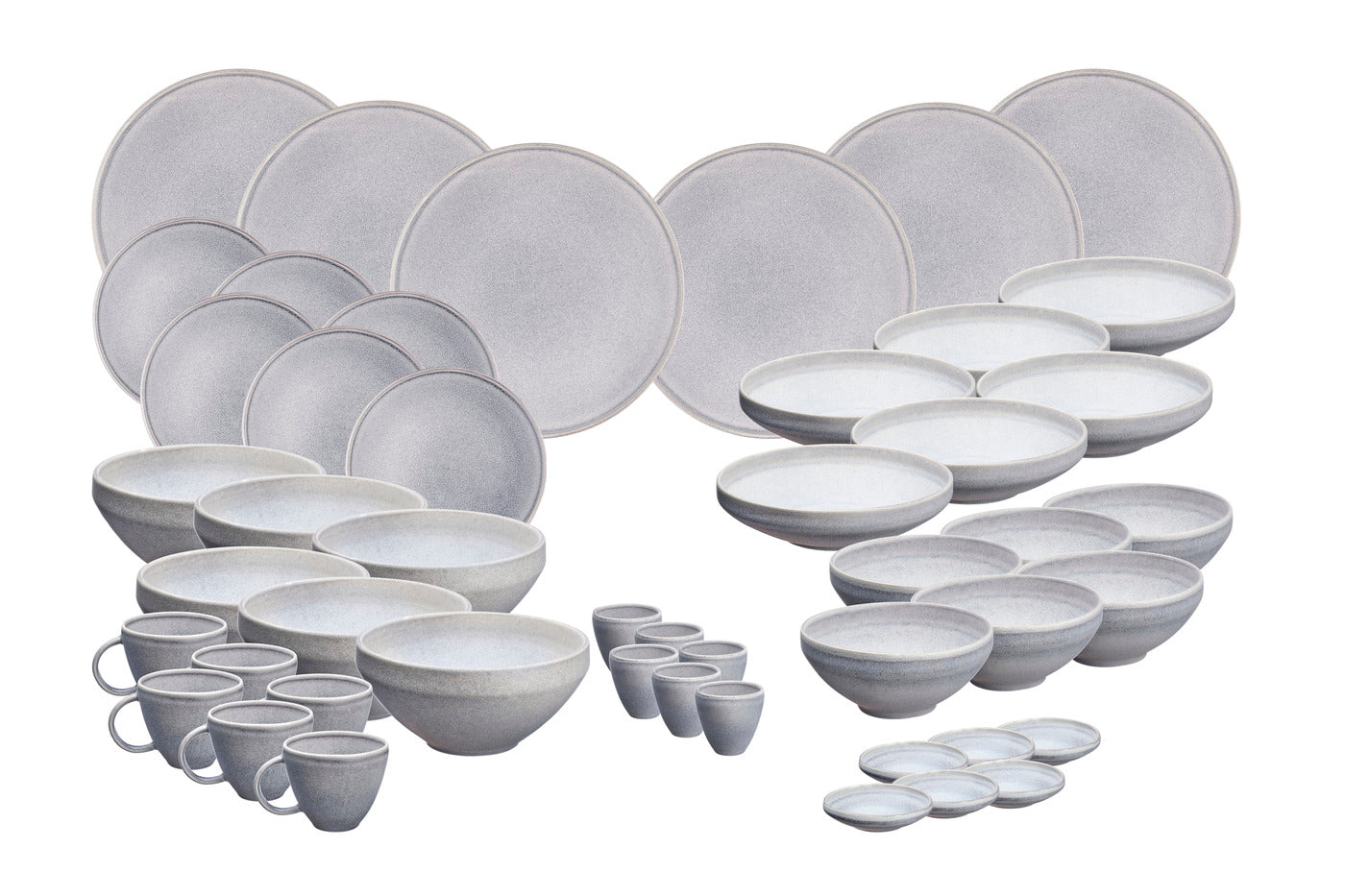 Service Complet STONE - 48 pièces - Gris lune Björn - Mathon - 1