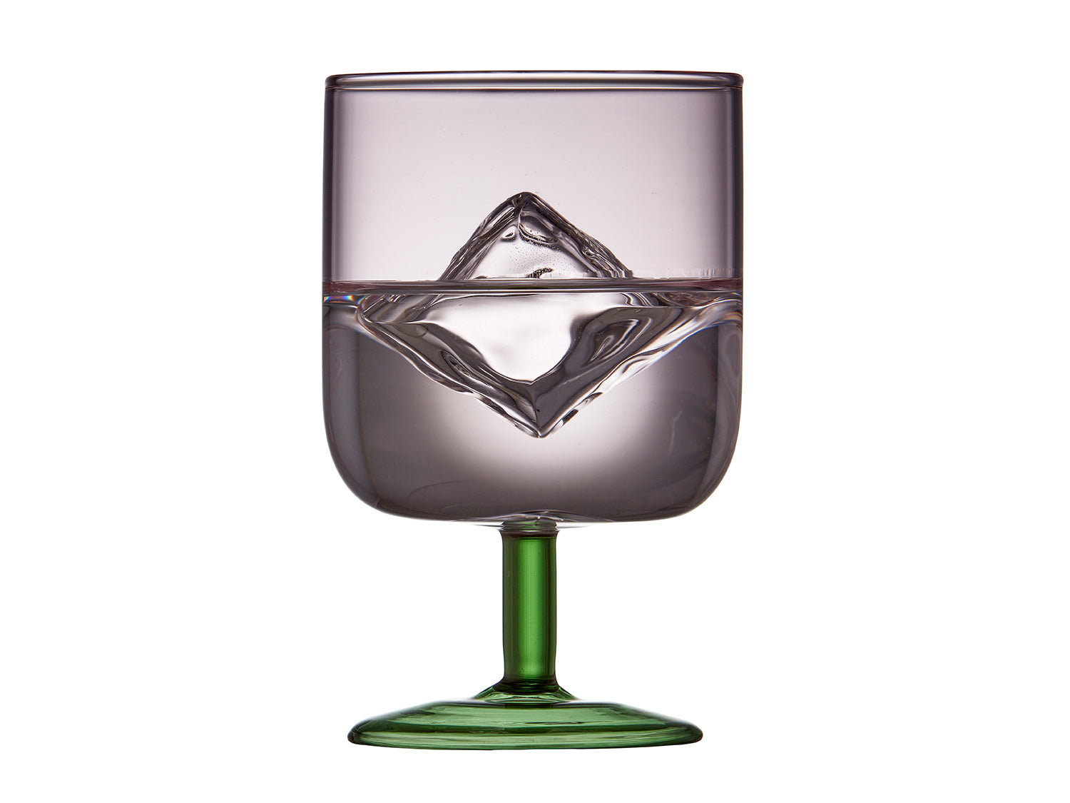 Set de 2 verres à vin TORINO Rose/Vert Lyngby Glas - Mathon - 2