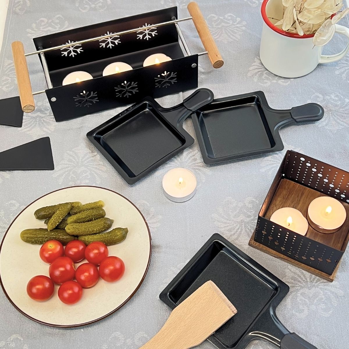 Raclette a la bougie 2 personnes  spécialités culinaires Fackelmann - Mathon - 5