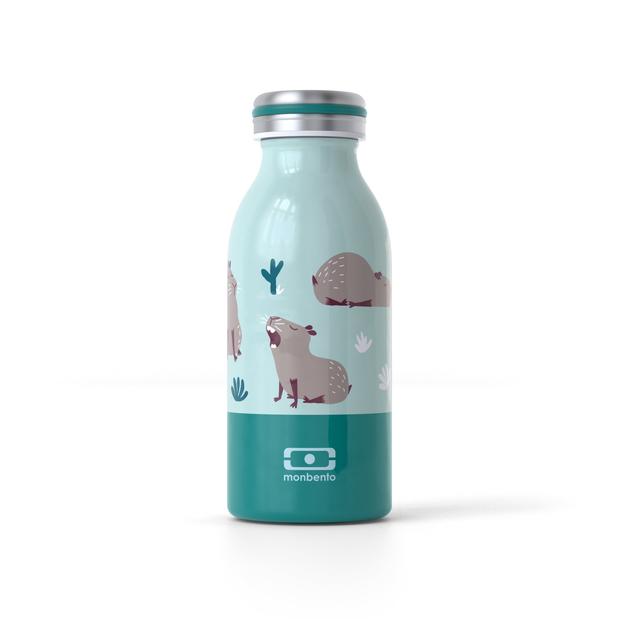 Bouteille isotherme enfant Cooly 350ml Bleu Capybara Monbento - Mathon - 1