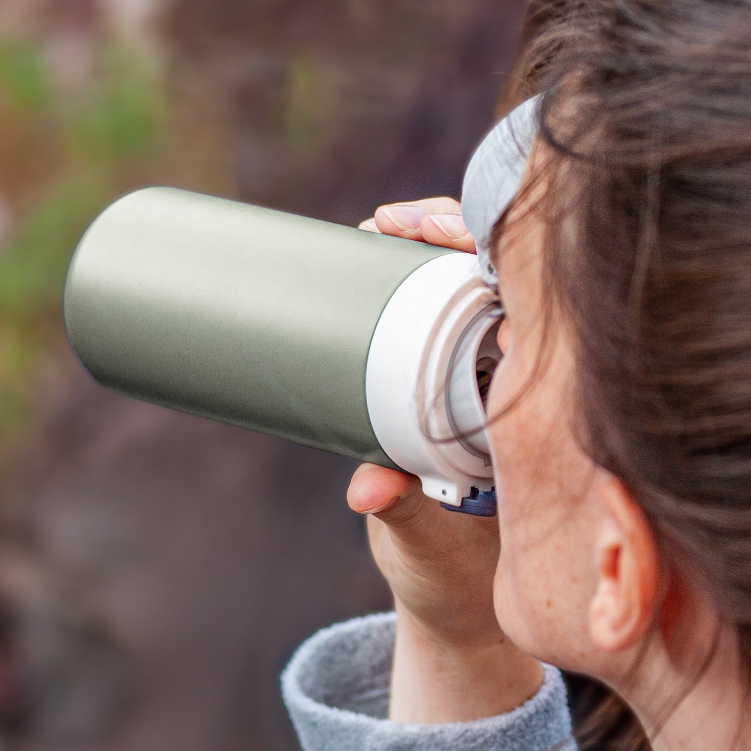 Gourde isotherme à bec verseur Pop 360ml Vert Natural Monbento - Mathon - 6