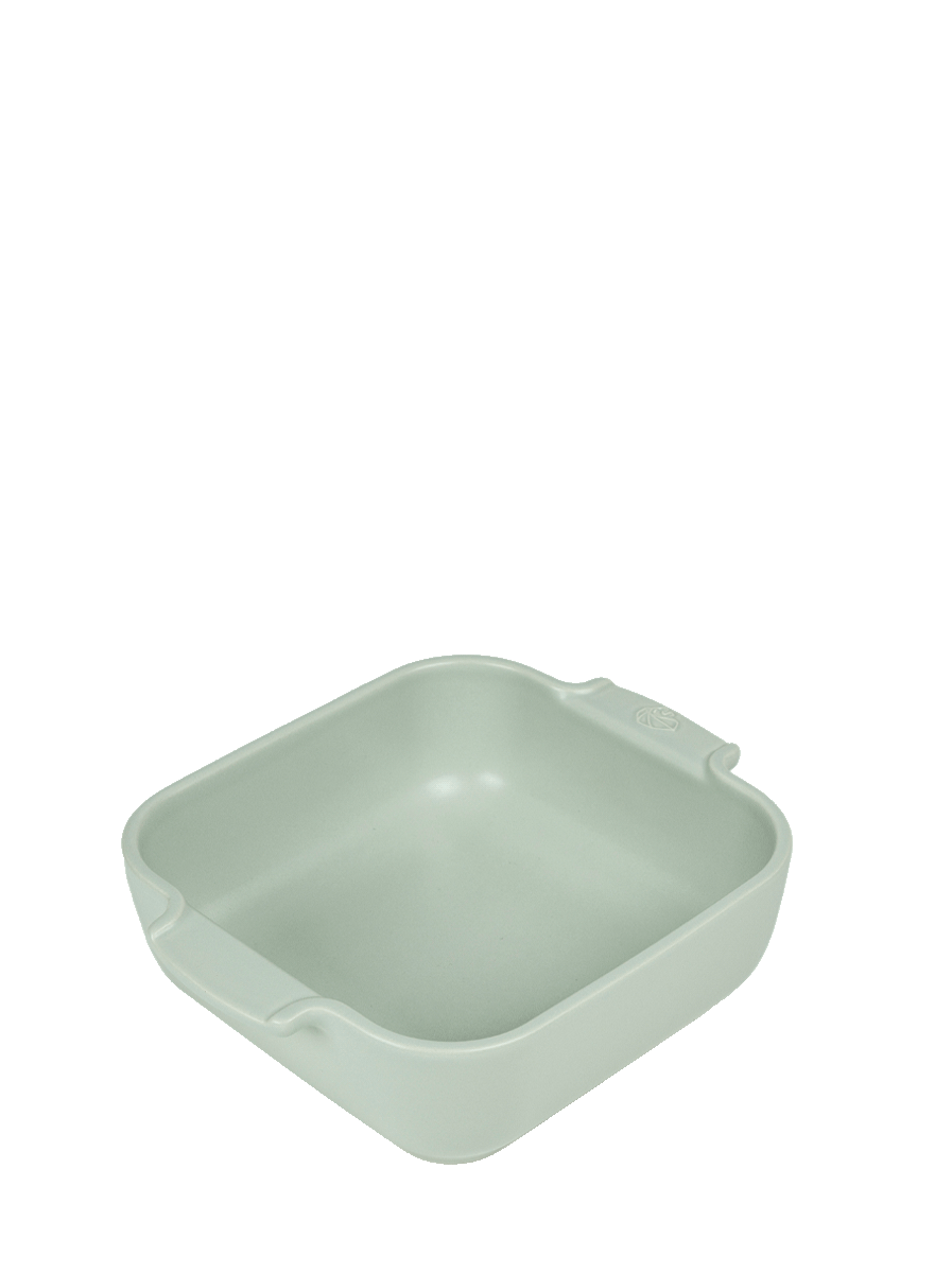 Appolia Plat Four Céramique Carré Vert Sauge 21 cm - 8.25in Peugeot - Mathon - 1
