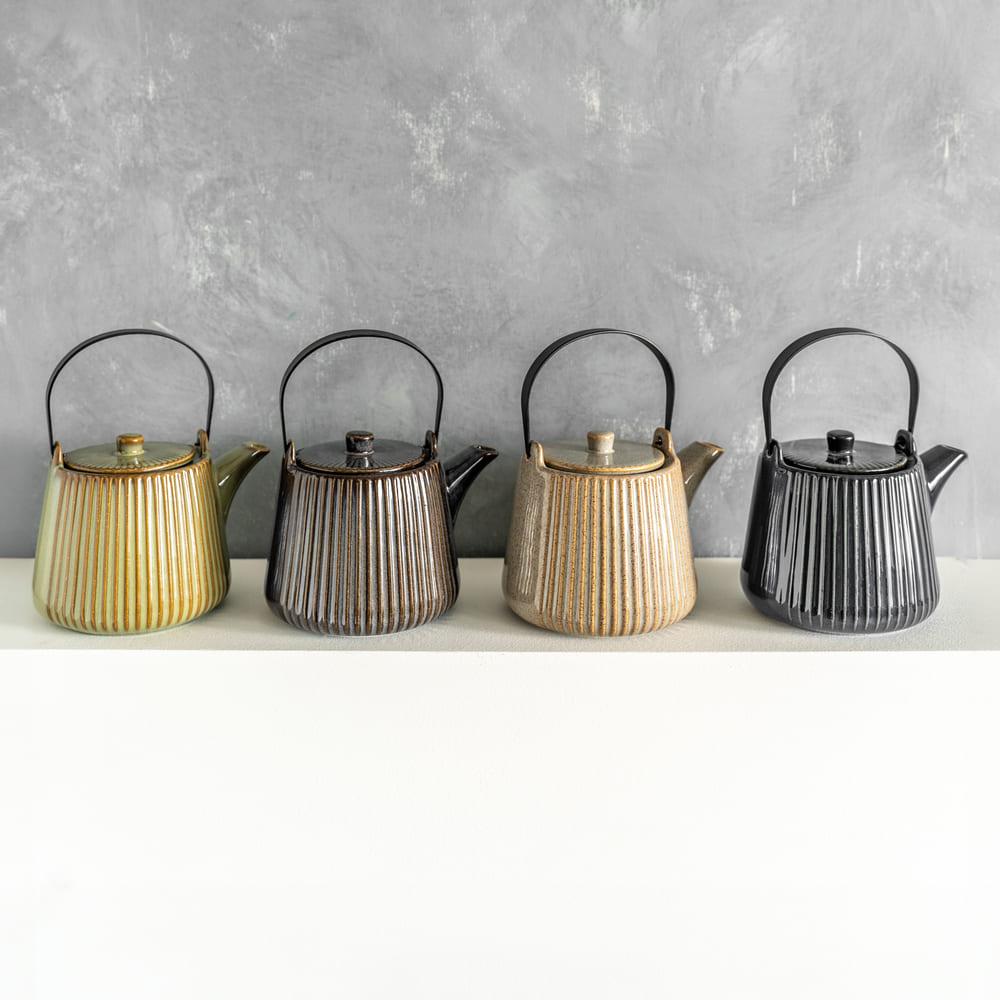 Théière avec filtre Tiao vert-orange 1L Table passion - Mathon - 4