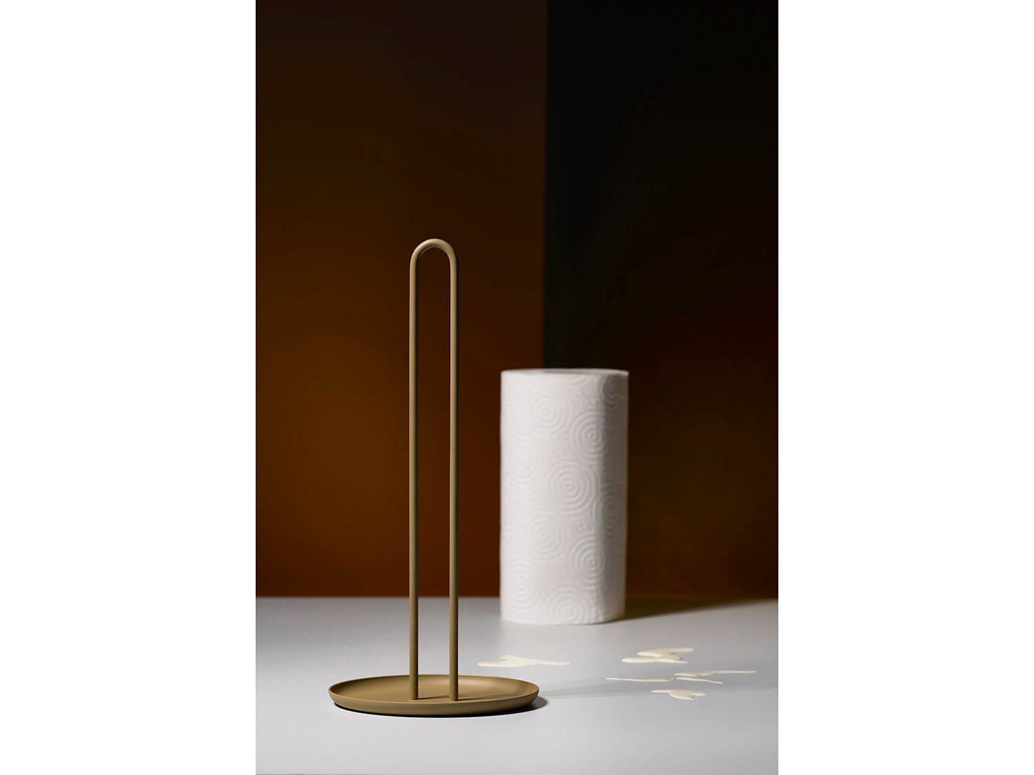 Porte-rouleau essuie-tout SINGLES en acier thermolaqué Marron Zone Denmark - Mathon - 3