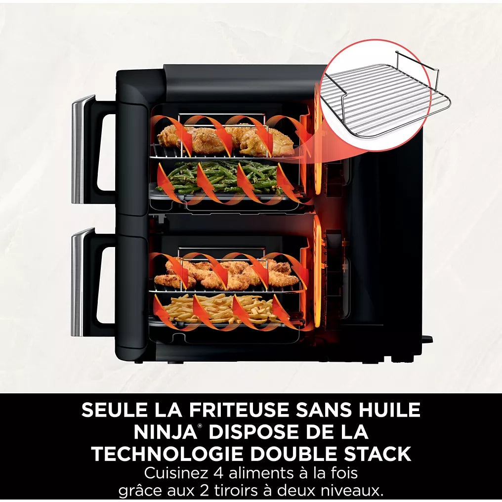 Friteuse Sans Huile - Ninja - Sl300eu - Double Stack - 7,6 L Ninja - Mathon - 3