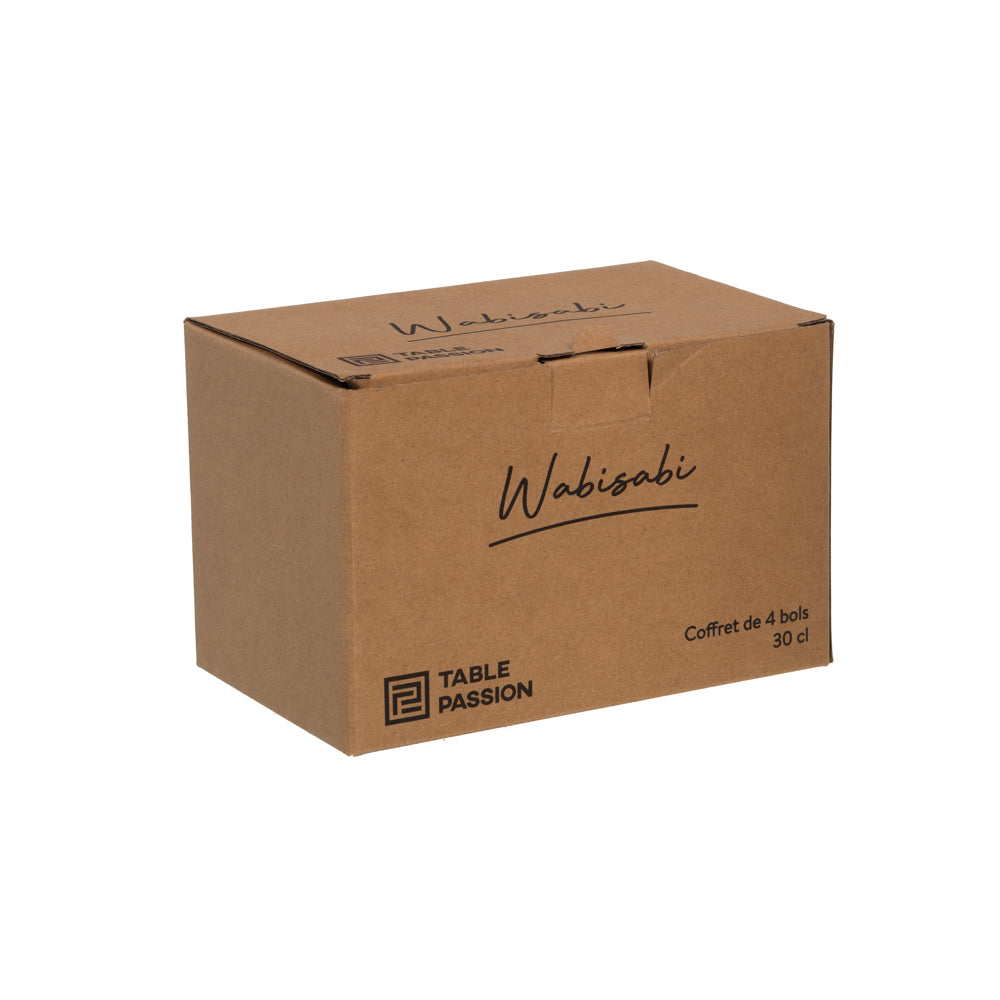 Coffret de 4 bols Wabisabi 30 cl Table passion - Mathon - 2