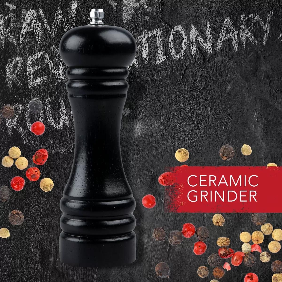 Ensemble de 2 Moulins à poivre manuel noir 18 cm  Divers FM Professional - Mathon - 4