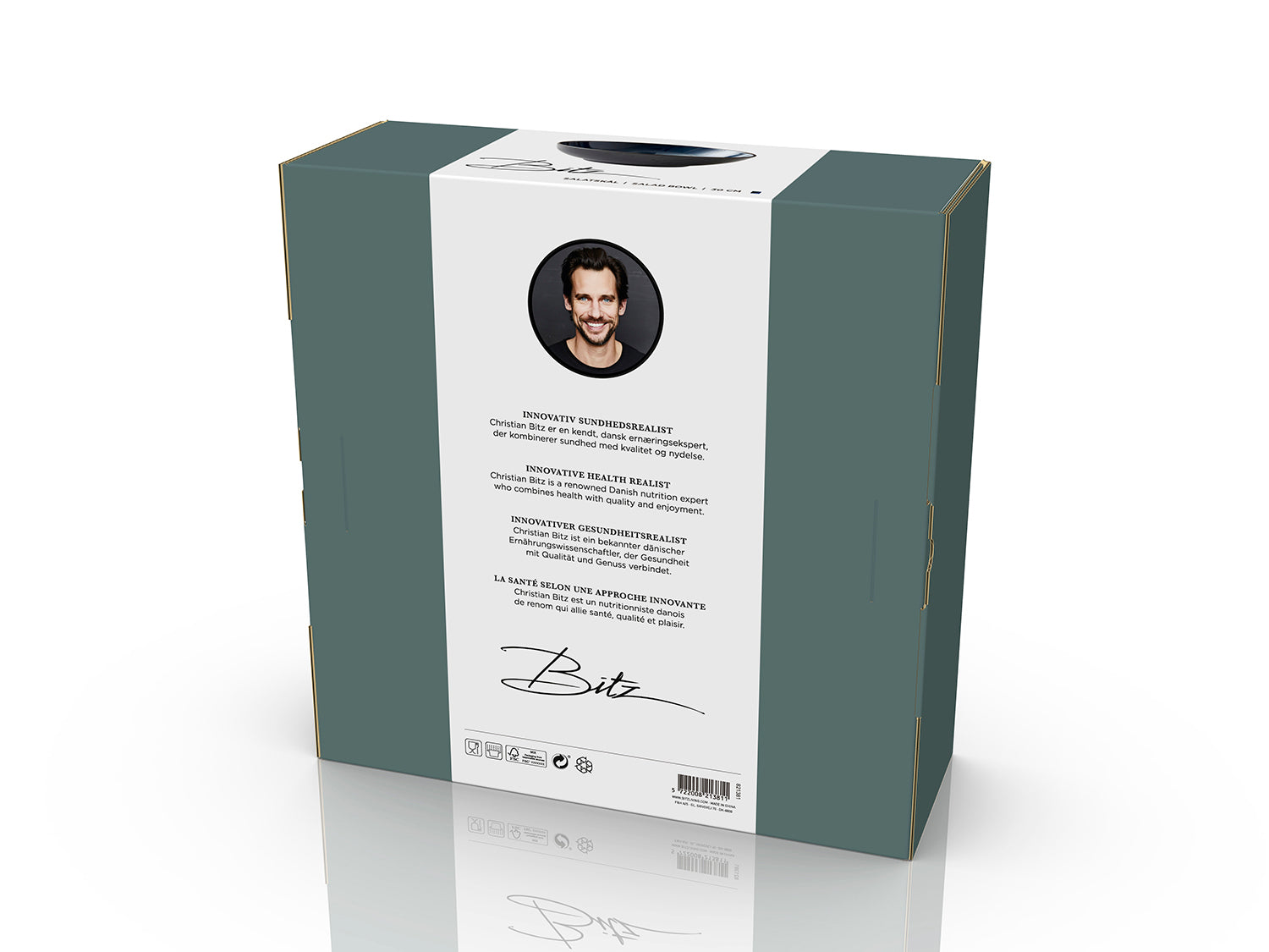 Saladier GASTRO en grès Noir/Bleu foncé Bitz - Mathon - 7