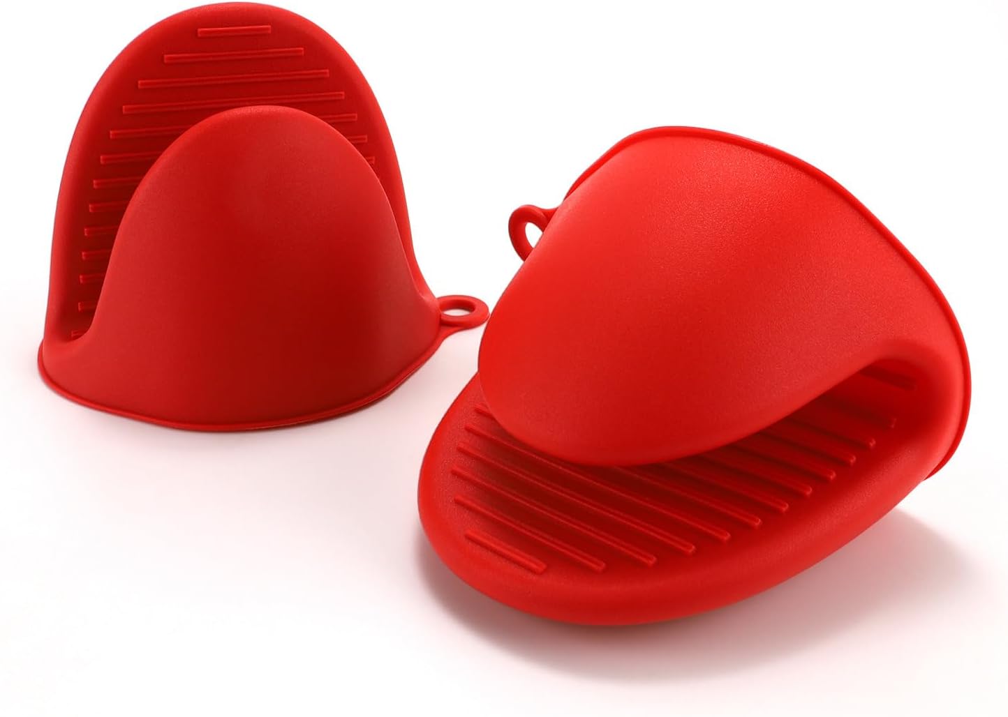 Gants de cuisine en silicone antidérapants rouge Vendos85 - Mathon