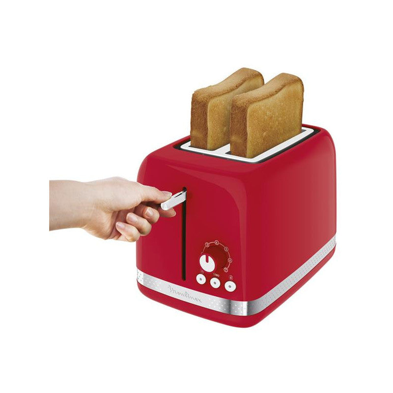 Toaster  Soleil 850w 2 Tranches Retro Rouge   - Lt300510 Moulinex - Mathon - 2