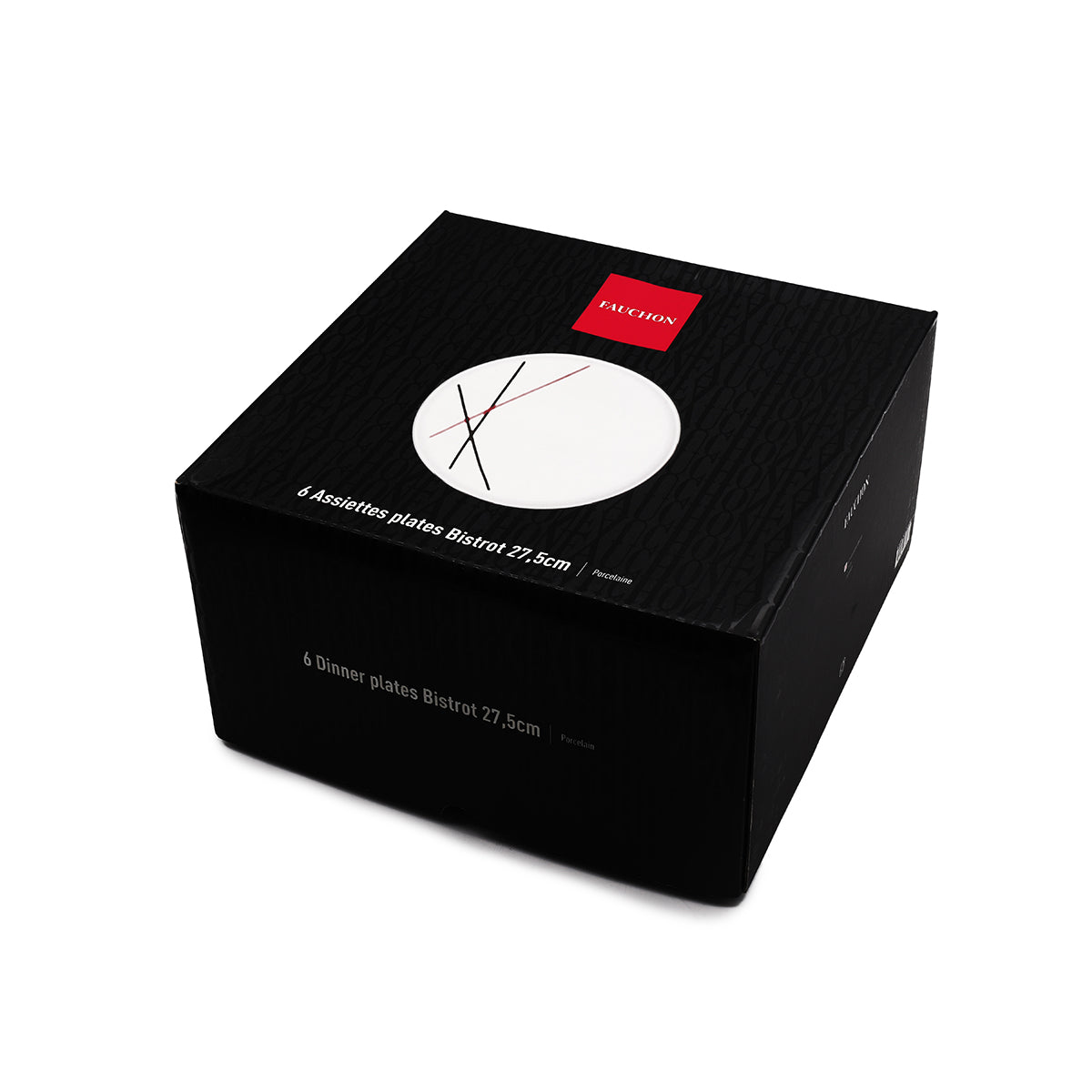 6 assiettes plates 27,5cm BISTROT Fauchon Art de la Table - Mathon - 4