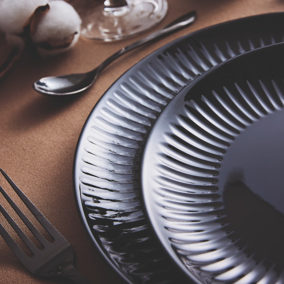 Service de table 18 pcs Cottage Noir - Luminarc Luminarc - Mathon - 2