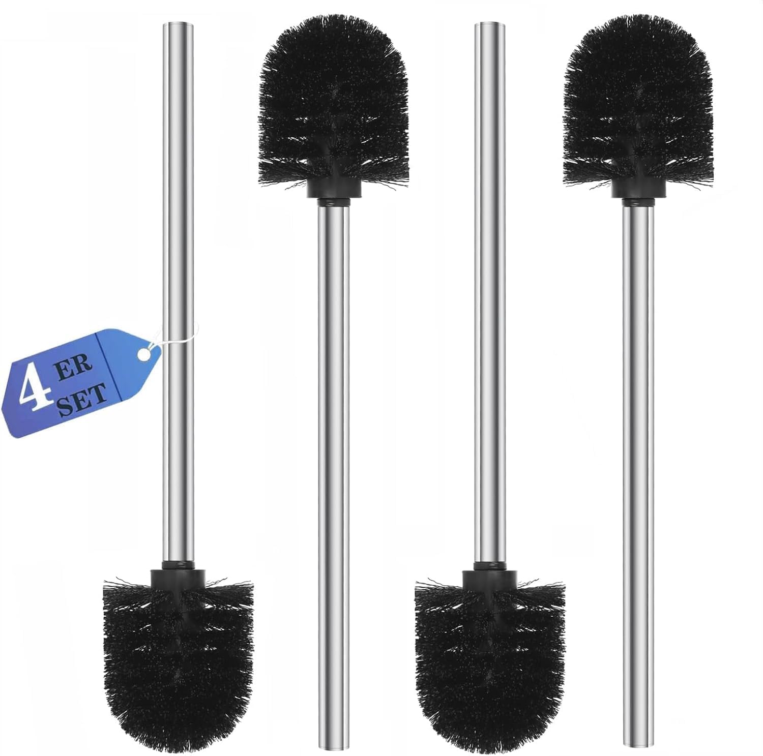 Brosse WC Noir avec Manche Inox – Lot Durable Vendos85 - Mathon