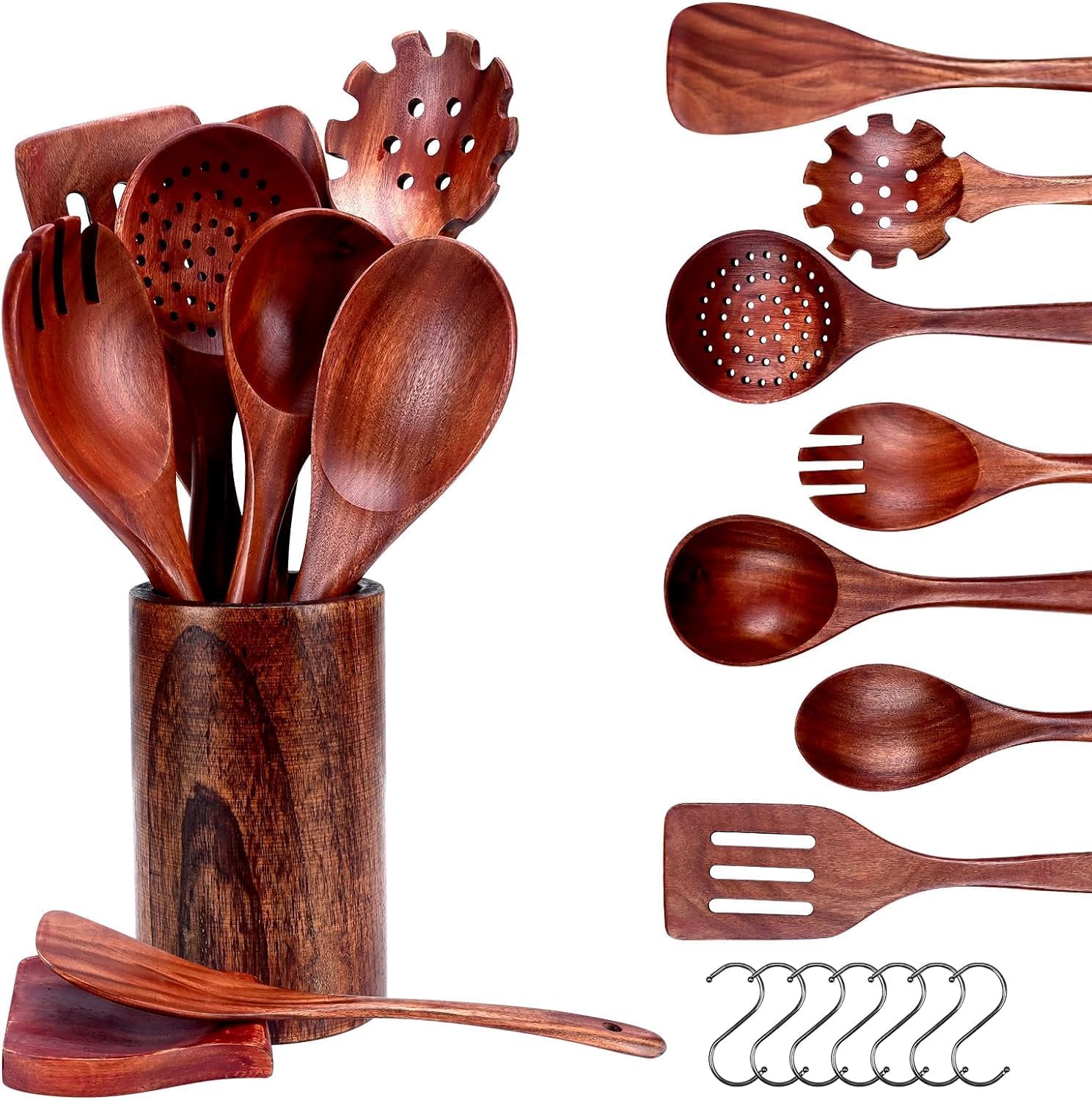 Ensemble de cuillères en bois pour la cuisine de 16 pièces Vendos85 - Mathon