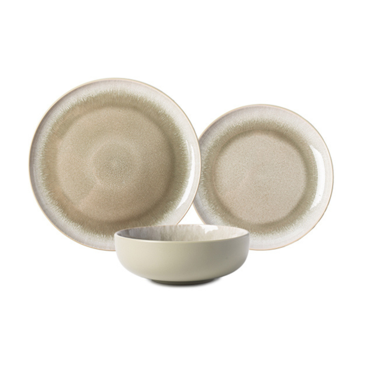 Service 18  pièces vert - "Iris" Laguiole Cuisson - Mathon - 1