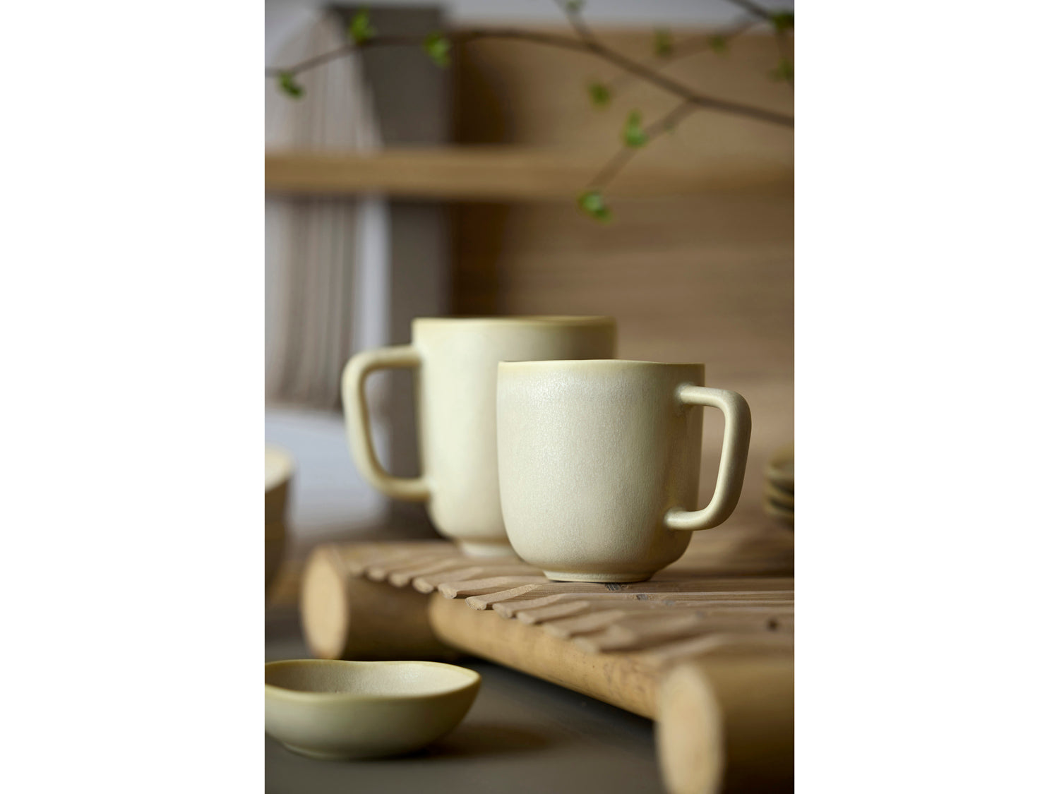 Mug UMAMI en grès Beige doux Villa Collection - Mathon - 5