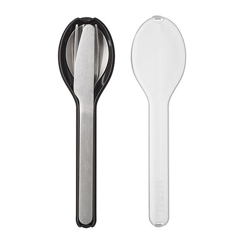 Set de 3 couverts Ellipse noir Mepal - Mathon - 1
